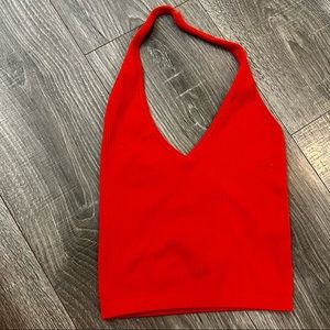 COPY - Red Halter Crop Top